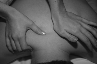 Person receiving massage