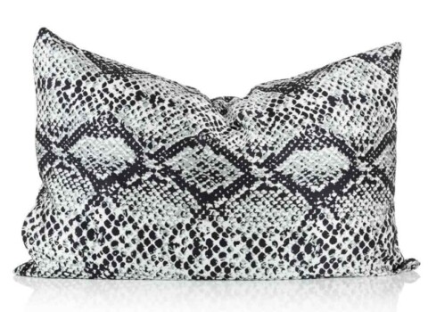 Snake skin pattern silk pillowcase