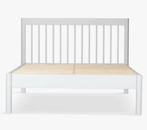 John Lewis white spindle bed