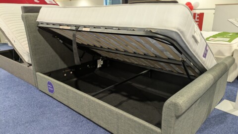Dreams Wilson Ottoman bed in open position