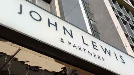 Sign outside John Lewis on Oxford Street