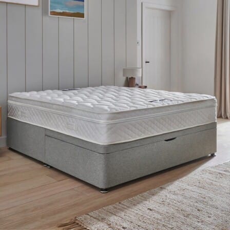 Divan base with Silentnight Premier Inn mattress