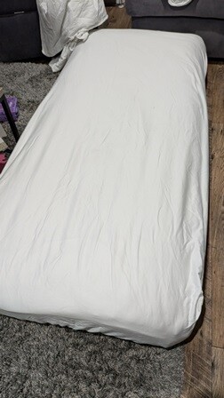 Mattress made from sofa cushions