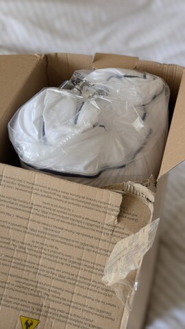 Emma Premium Cloud Pillow with open box