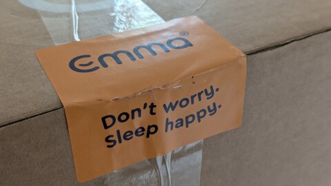 Emma Premium Foam Pillow label on box
