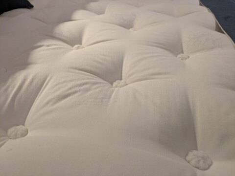 Hypnos Bespoke Brilliance Pocket Sprung Mattress top layer with buttons