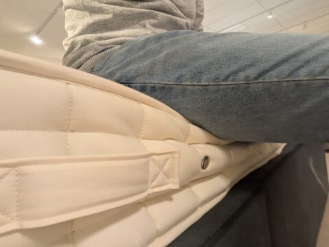 Hypnos Bespoke Brilliance Pocket Sprung Mattress compression test