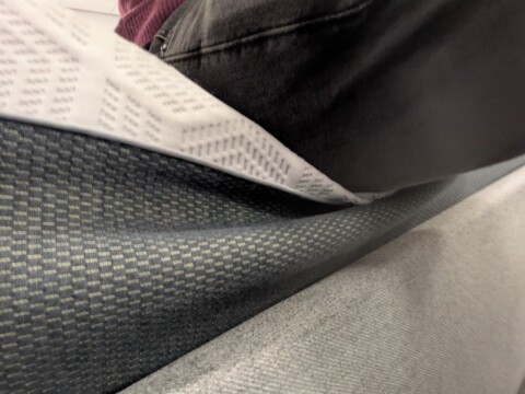 Custard slice compression test on the Hyde and Sleep Hybrid Ice Mattress at Dreams 