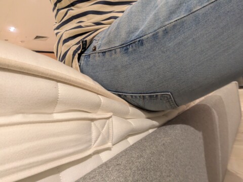 Custard slice compression test on the John Lewis British Natural Collection British Wool 5750 Pocket Sprung Mattress