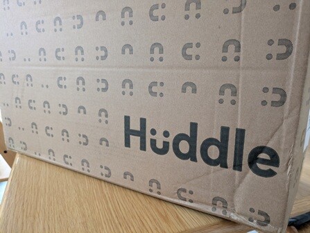 Huddle Never Deflate Luxury Double Air Bed box side view