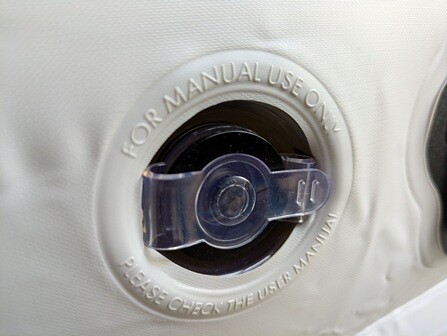 Huddle Never Deflate Luxury Double Air Bed manual pump