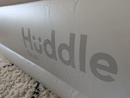 Huddle Never Deflate Luxury Double Air Bed side view no handles