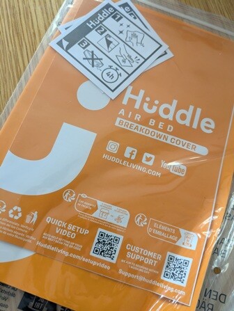 Huddle Never Deflate Luxury Double Air Bed instructions