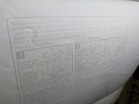 Huddle Never Deflate Luxury Double Air Bed reinflate instructions