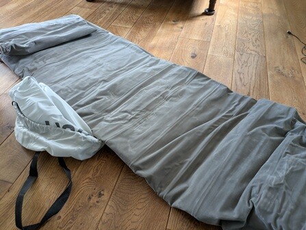 Huddle Never Deflate Luxury Double Air Bed unrolled