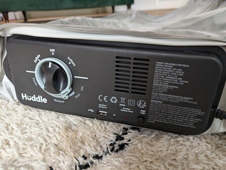 Huddle Never Deflate Luxury Double Air Bed motor view