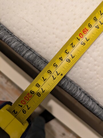 Origin Hybrid Mattress length